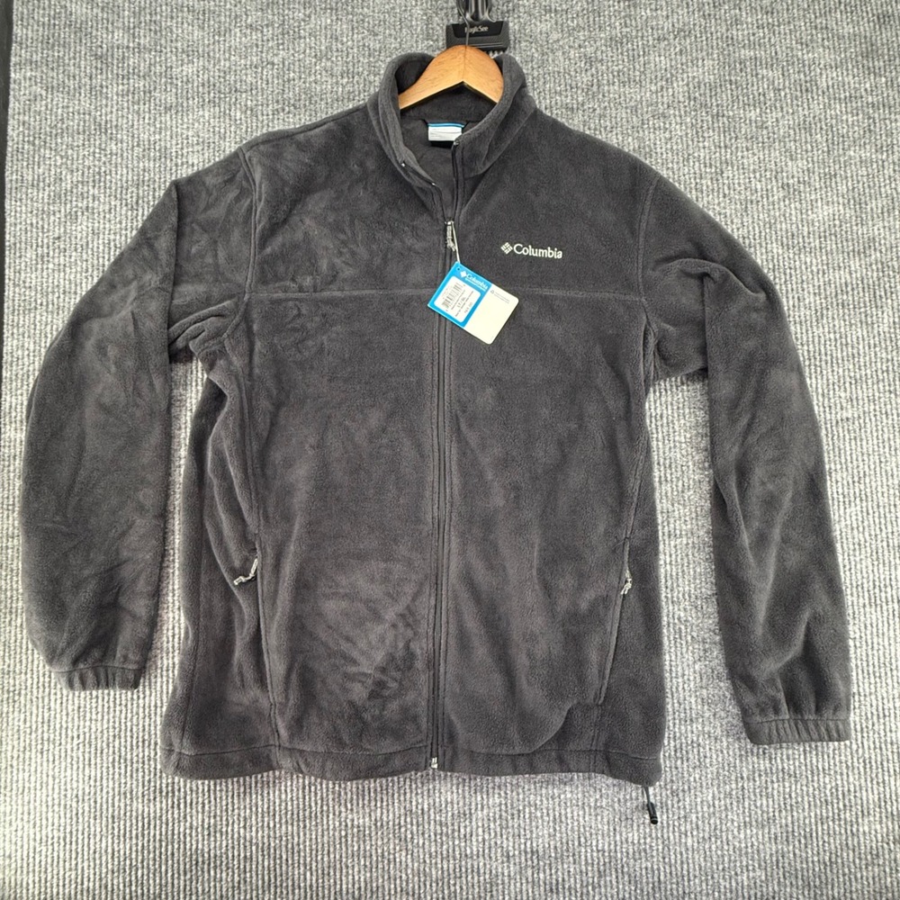 Columbia Steens Mountain Fleece Jacket Mens LT Gray NWT Full‎ Zip 2.0 WT3220-010